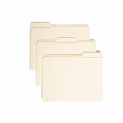 Smead 1/3 Tab Cut Letter Recycled Expanding File - 8 1/2" x 11" - 1 1/2" Expansion - Top Tab Location - Assorted Tab Position - 14 pt. - 2 Plys - Manila - 10% Recycled - 50 / Box