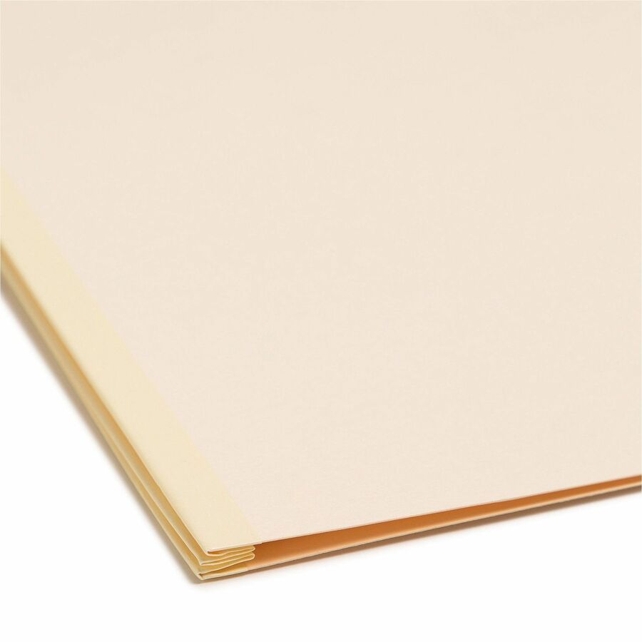 Smead 2/5 Tab Cut Letter Recycled Classification Folder - 8 1/2" x 11" - 2" Expansion - 2 x 2B Fastener(s) - 2" for Folder - Top Tab Location - Right of Center Tab Position - 2 Divider(s) - 18 pt. - 2 Plys - Manila - 10% Recycled - 10 / Box