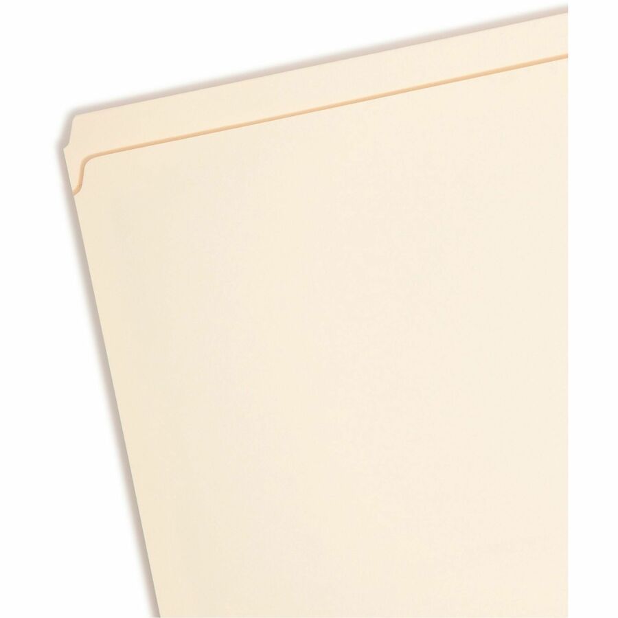 Smead Straight Tab Cut Letter Recycled Fastener Folder - 8 1/2" x 11" - 3/4" Expansion - 1 x 2K Fastener(s) - 2" for Folder - 11 pt. - 2 Plys - Manila - Reinforced Tab - 10% Recycled - 50 / Box