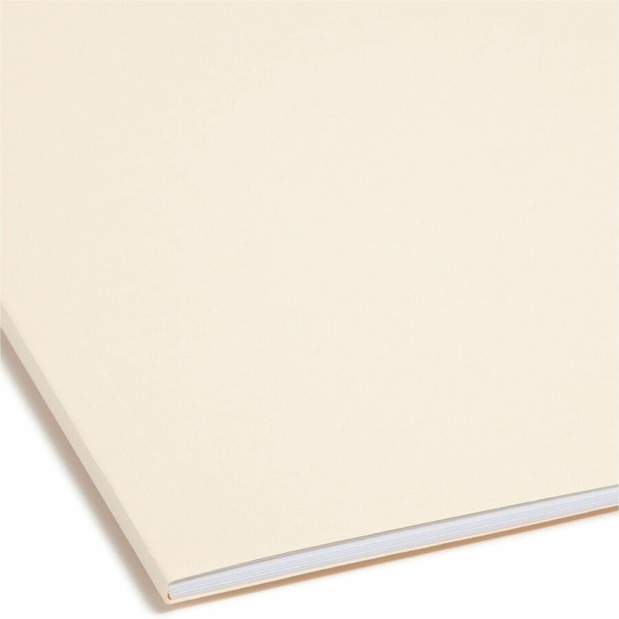 Smead Straight Tab Cut Letter Recycled Fastener Folder - 8 1/2" x 11" - 3/4" Expansion - 2 x 2K Fastener(s) - 2" for Folder - 11 pt. - 2 Plys - Manila - Reinforced Tab - 10% Recycled - 50 / Box