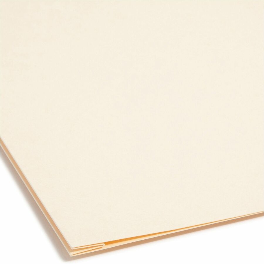 Smead 1/3 Tab Cut Letter Recycled Fastener Folder - 8 1/2" x 11" - 1 1/2" Expansion - 2 x 2B Fastener(s) - 1 1/2" for Folder - Top Tab Location - Assorted Tab Position - 14 pt. - 2 Plys - Manila - Reinforced Tab - 10% Recycled - 50 / Box