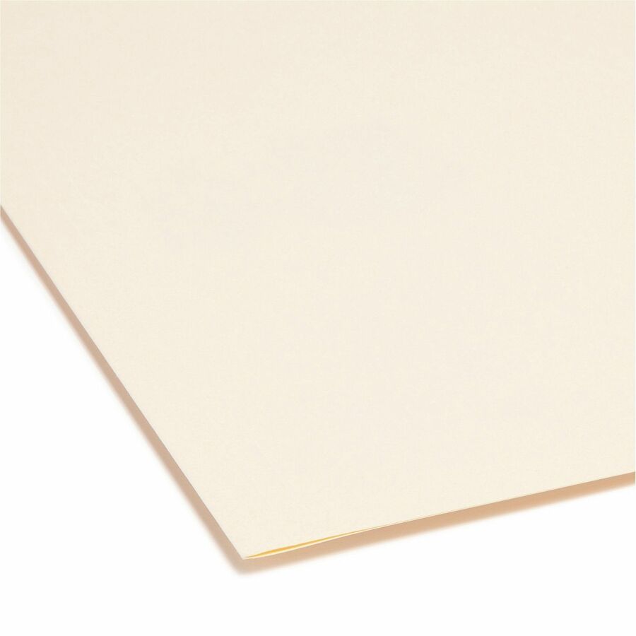Smead 1/3 Tab Cut Legal Recycled Top Tab File Folder - 8 1/2" x 14" - 3/4" Expansion - Top Tab Location - Left Tab Position - 11 pt. - 1 Plys - Manila - 10% Recycled - 100 / Box
