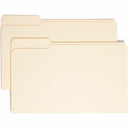 Smead 1/3 Tab Cut Legal Recycled Top Tab File Folder - 8 1/2" x 14" - 3/4" Expansion - Top Tab Location - Left Tab Position - 11 pt. - 1 Plys - Manila - 10% Recycled - 100 / Box