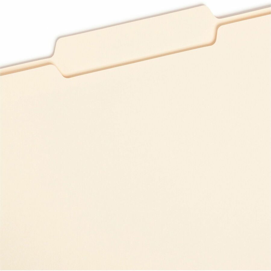 Smead 1/3 Tab Cut Legal Recycled Top Tab File Folder - 8 1/2" x 14" - 3/4" Expansion - Top Tab Location - Center Tab Position - 11 pt. - 1 Plys - Manila - 10% Recycled - 100 / Box