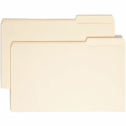 Smead 1/3 Tab Cut Legal Recycled Top Tab File Folder - 8 1/2" x 14" - 3/4" Expansion - Top Tab Location - Third Tab Position - 11 pt. - 2 Plys - Manila - Reinforced, Rounded Corner, Durable, Reinforced Tab - 10% Recycled - 100 / Box