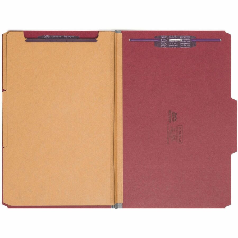 Smead SafeSHIELD 2/5 Tab Cut Legal Recycled Classification Folder