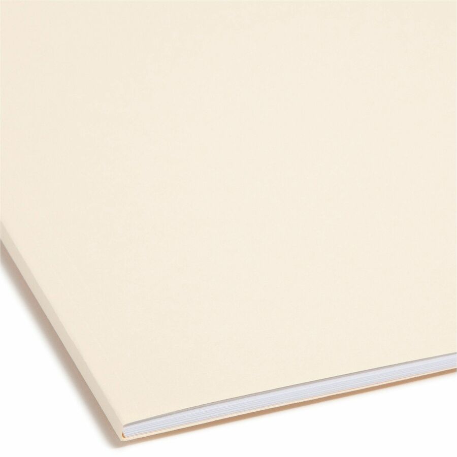 Smead 1/3 Tab Cut Legal Recycled Fastener Folder - 8 1/2" x 14" - 3/4" Expansion - 2 x 2K Fastener(s) - 2" for Folder - Top Tab Location - Assorted Tab Position - 11 pt. - 2 Plys - Manila - Reinforced Tab - 10% Recycled - 50 / Box
