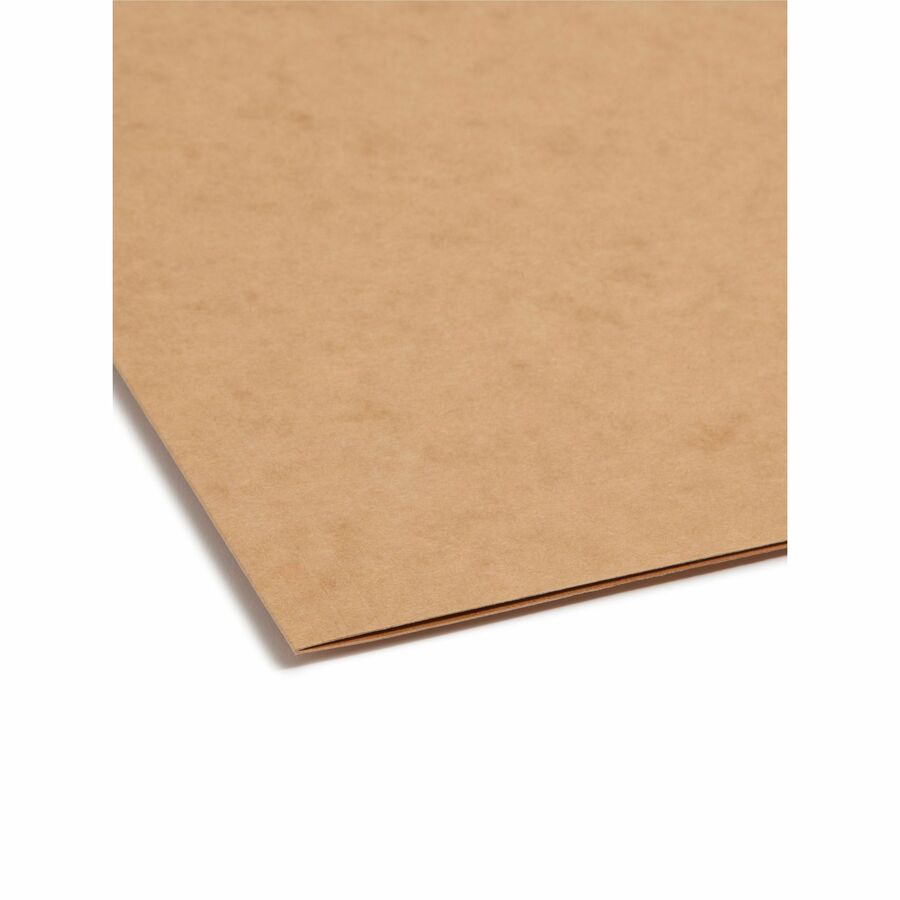 Smead Legal Size 2/5 Tab Cut Recycled Fastener Folders, 17 pt. Kraft, 3/4" Expansion, 2 Fasteners, Right Top Tab, Reinforced, Heavy Duty, 10% Recycled, 50/Box