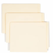 Smead Straight Tab Cut Letter Recycled End Tab File Folder - 8 1/2" x 11" - 3/4" Expansion - 11 pt. - 1 Plys - Manila - Durable - 10% Recycled - 100 / Box