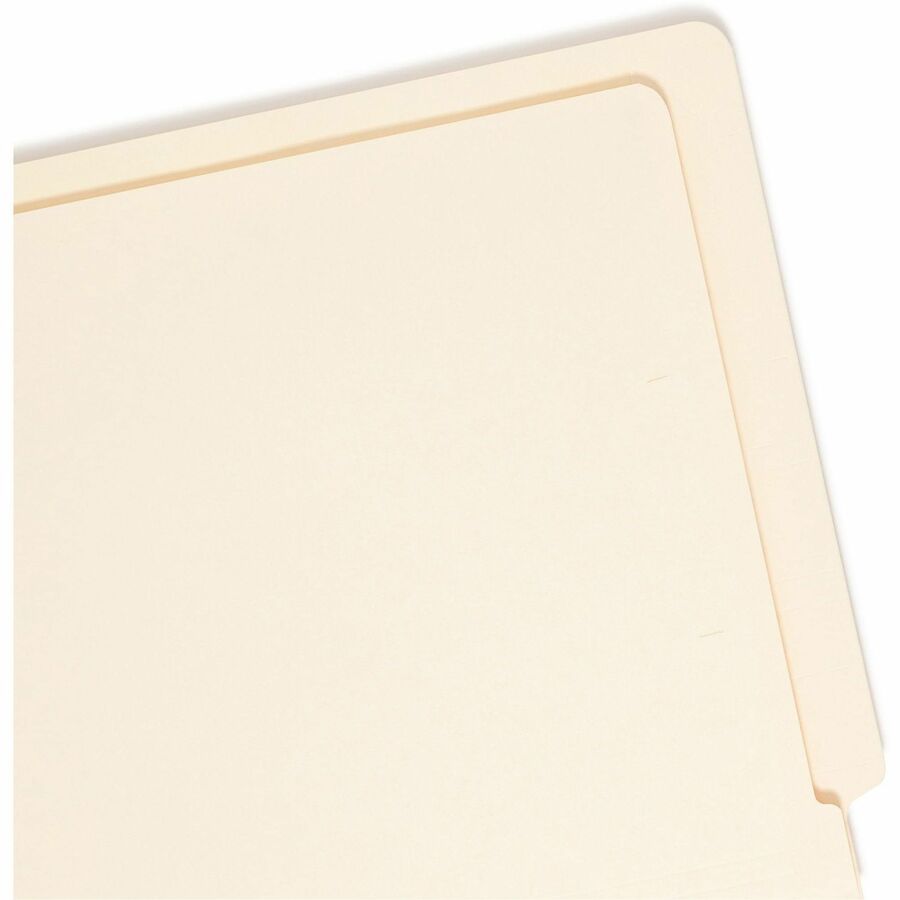 Smead Straight Tab Cut Letter Recycled End Tab File Folder - 8 1/2" x 11" - 3/4" Expansion - 11 pt. - 2 Plys - Manila - Durable - 10% Recycled - 100 / Box