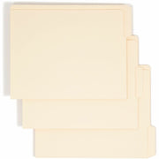 Smead Shelf-Master 1/3 Tab Cut Letter Recycled End Tab File Folder - 8 1/2" x 11" - 3/4" Expansion - End Tab Location - Assorted Tab Position - 11 pt. - 2 Plys - Manila - Reinforced Tab, Embossed - 10% Recycled - 100 / Box