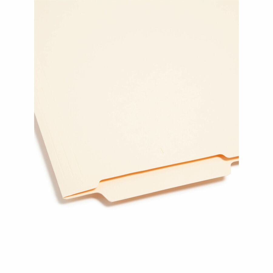 Smead Shelf-Master 1/3 Tab Cut Letter Recycled End Tab File Folder - 8 1/2" x 11" - 3/4" Expansion - End Tab Location - Bottom Tab Position - 11 pt. - 2 Plys - Manila - Reinforced Tab - 10% Recycled - 100 / Box