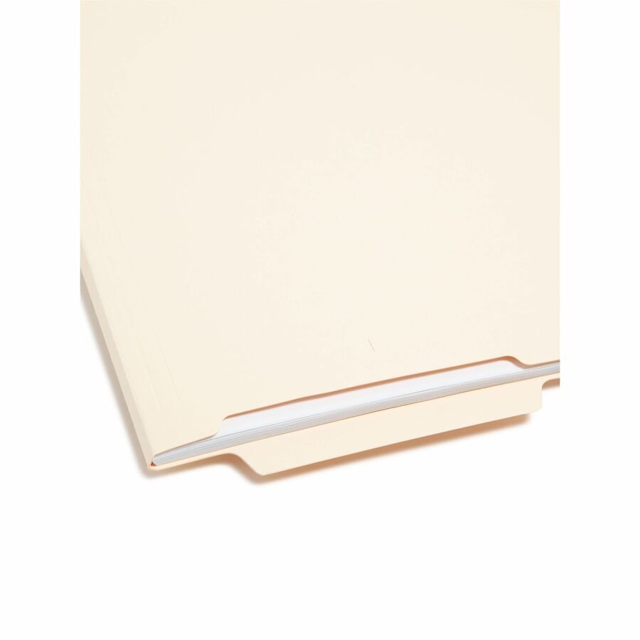 Smead Shelf-Master 1/3 Tab Cut Letter Recycled End Tab File Folder - 8 1/2" x 11" - 3/4" Expansion - End Tab Location - Bottom Tab Position - 11 pt. - 2 Plys - Manila - Reinforced Tab - 10% Recycled - 100 / Box