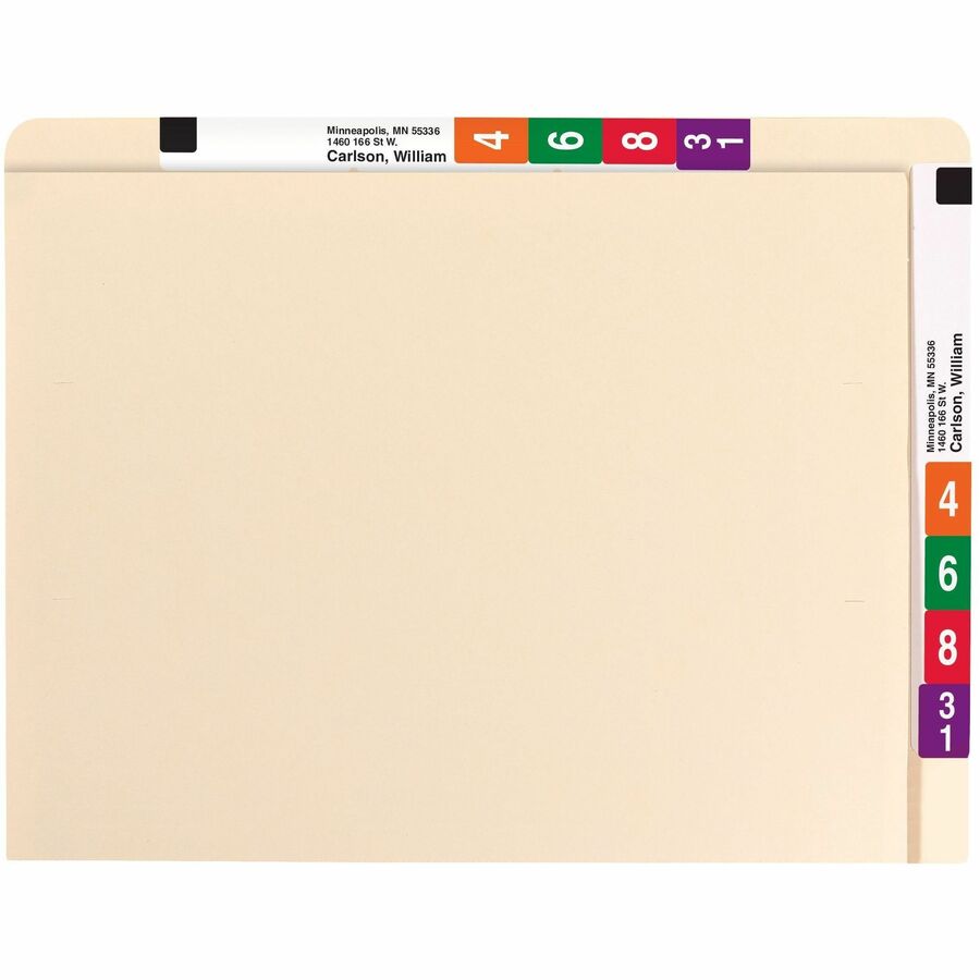 8 1/2" x 11" - 3/4" Expansion - 11 pt. - 2 Plys - Manila - 10% Recycled - 100 / Box
