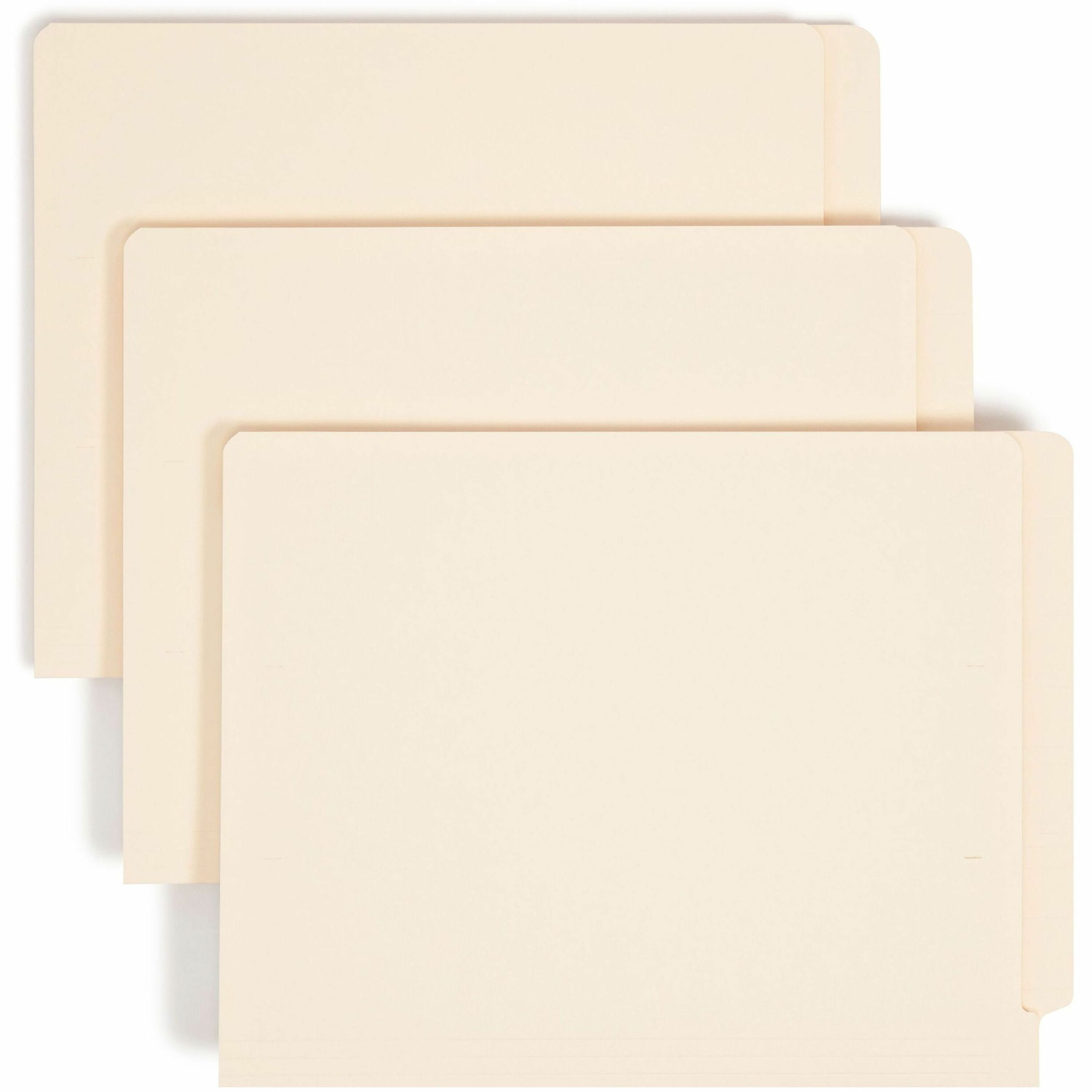 Smead Shelf-Master Straight Tab Cut Letter Recycled End Tab File Folder