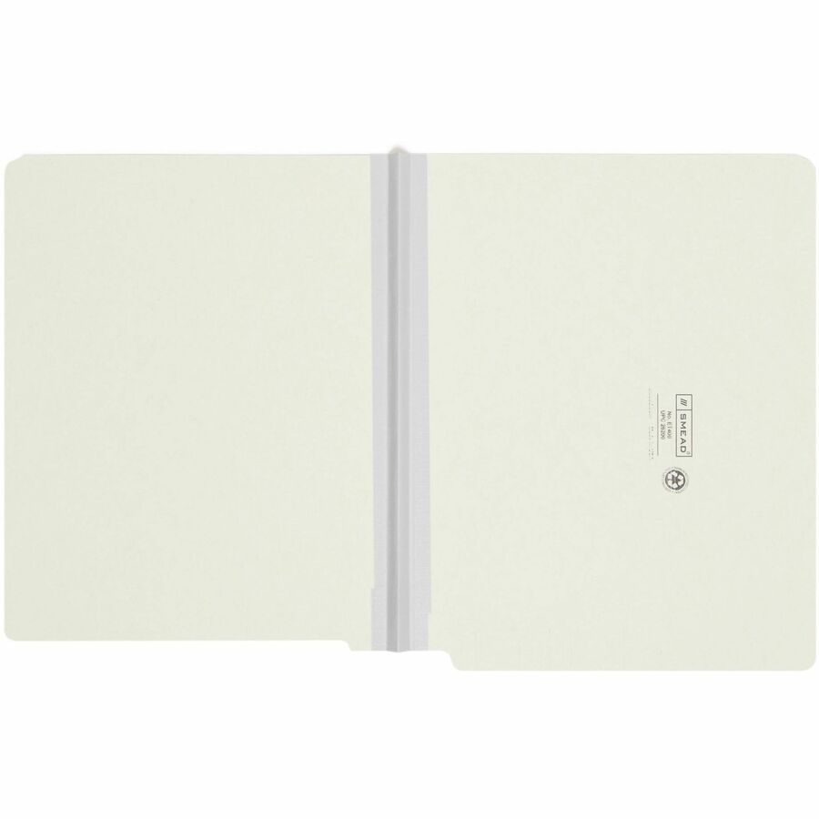 8 1/2" x 11" - 1" Expansion - 25 pt. - Pressboard - Gray, Green - Heavy Duty - 100% Recycled - 1 / Pack