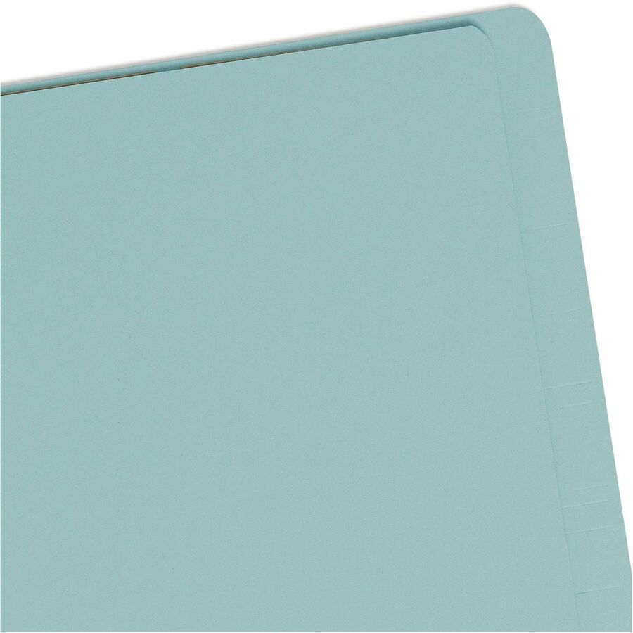 Smead Legal Recycled Classification Folder - 8 1/2" x 14" - 2" Expansion - 2 x 2S Fastener(s) - 2" for Folder - End Tab Location - 2 Divider(s) - 25 pt. - Pressboard - Blue - 100% Recycled - 10 / Box