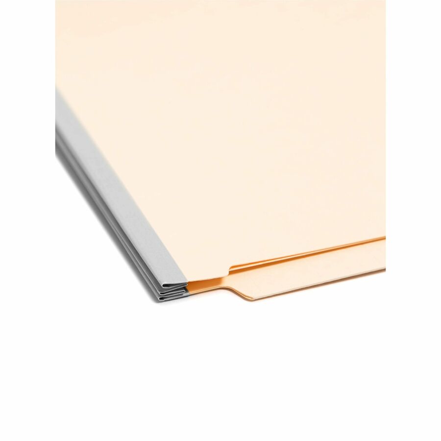 Smead Legal Recycled Classification Folder - 8 1/2" x 14" - 2" Expansion - 2 x 2B Fastener(s) - 2" for Folder - End Tab Location - 2 Divider(s) - 18 pt. - Pressboard - Manila - 10% Recycled - 10 / Box