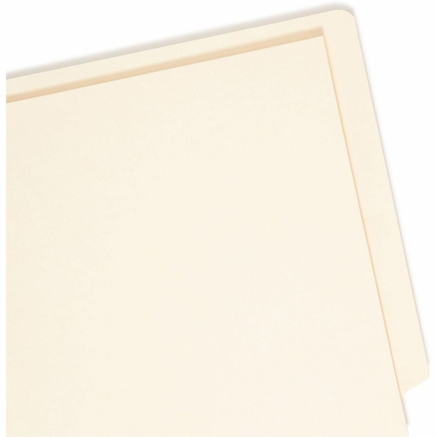 Smead Straight Tab Cut Letter Recycled Fastener Folder - 8 1/2" x 11" - 3/4" Expansion - 1 x 2B Fastener(s) - 2" for Folder - 1 Inside Front Pocket(s) - 11 pt. - 2 Plys - Manila - 10% Recycled - 50 / Box