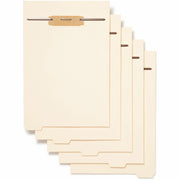 Smead 1/5 Tab Cut Letter Folder Divider with Fastener - Assorted Tab(s) - 10% Recycled - 50 / Pack