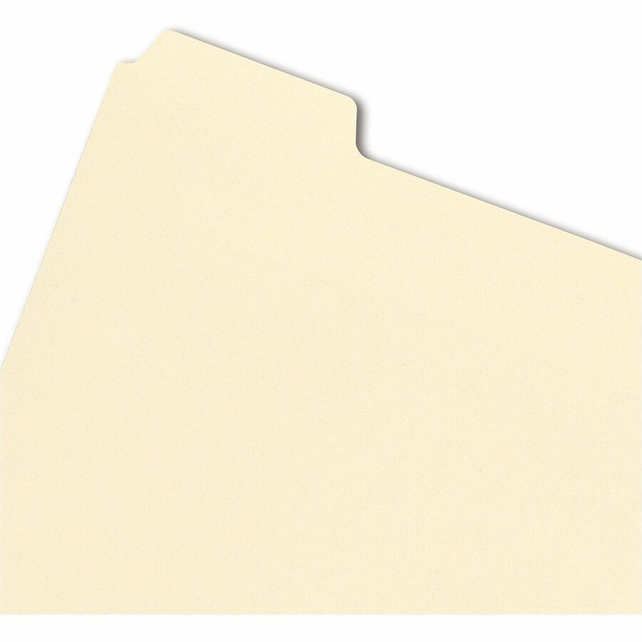 Smead 1/5 Tab Cut Letter Folder Divider with Fastener - Assorted Tab(s) - 10% Recycled - 50 / Pack