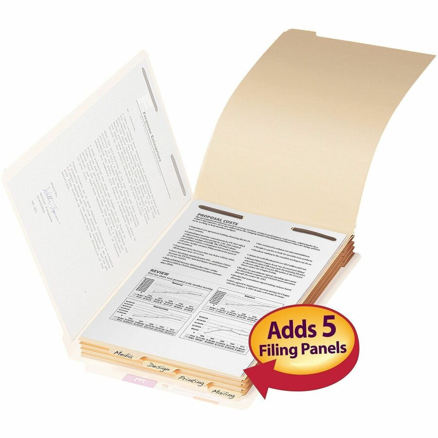 Assorted Tab(s) - 10% Recycled - 50 / Pack