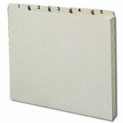 Assorted Tab(s) - Letter - 8.50" Width x 11" Length - Pressboard Divider - 100% Recycled - 31 / Set