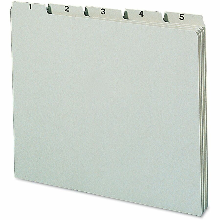 Assorted Tab(s) - Letter - 8.50" Width x 11" Length - Pressboard Divider - 100% Recycled - 31 / Set