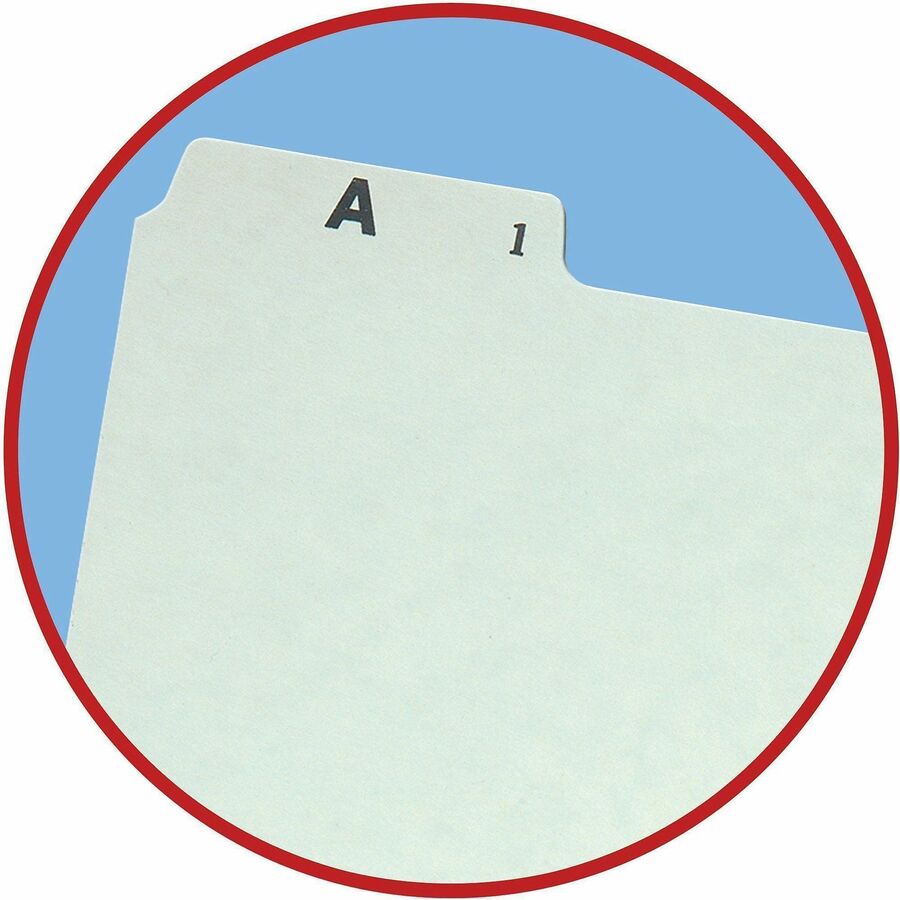 Assorted Tab(s) - 100% Recycled - 1 Set