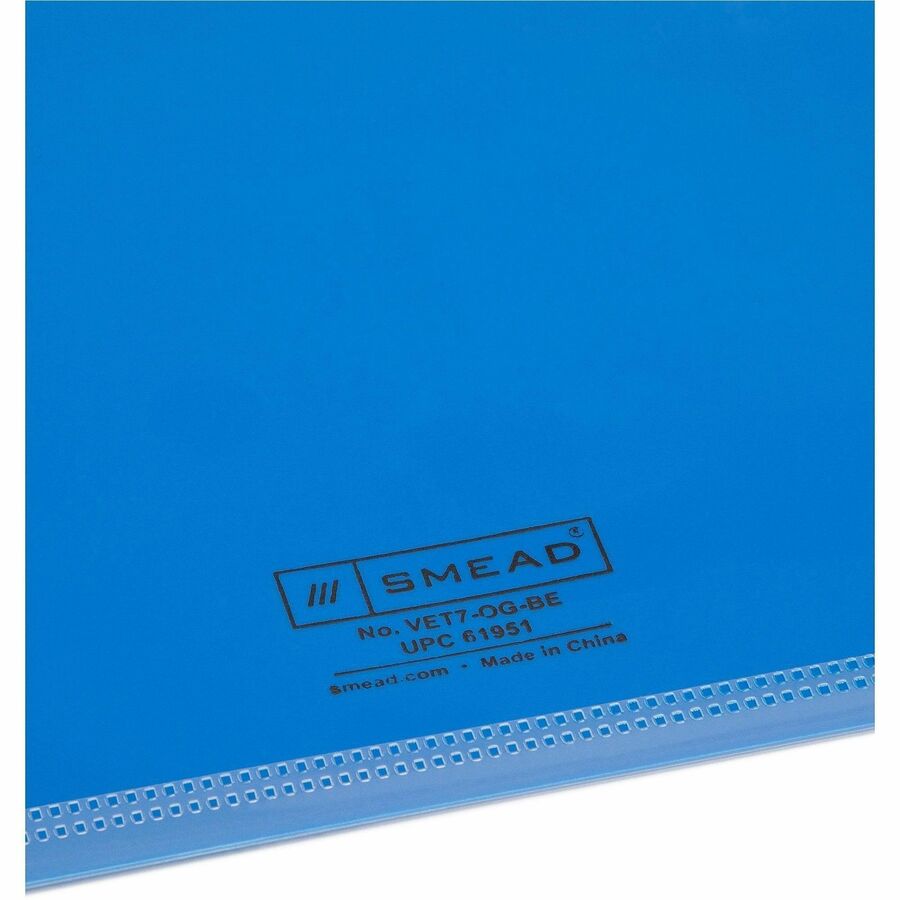 Smead End Tab Out Guides - Printed Bottom Tab(s) - Message - OUT - Letter - Blue Poly Tab(s) - 25 / Box