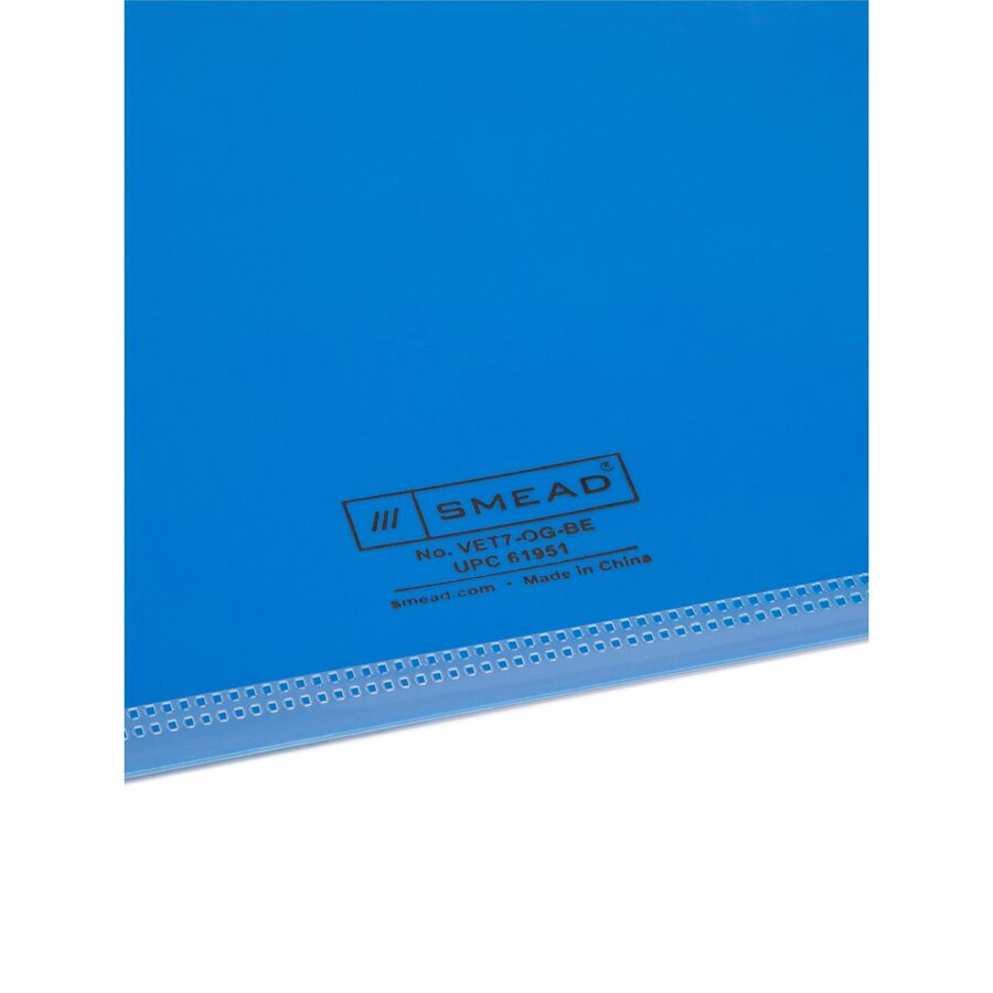Smead End Tab Out Guides - Printed Bottom Tab(s) - Message - OUT - Letter - Blue Poly Tab(s) - 25 / Box