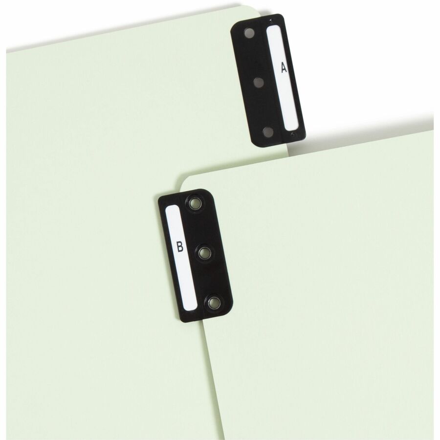 Smead 100% Recycled Filing Guides with Vertical Extra-Wide Blank Tab - Printed Tab(s) - Character - A-Z - 25 Tab(s)/Set - 0.50" Tab Width - Legal - 100% Recycled - 1 Set