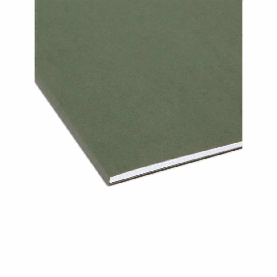 Smead Letter Recycled Hanging Folder - 8 1/2" x 11" - 2" Expansion - 11 pt. - Vinyl - Standard Green - 10% Recycled - 25 / Box
