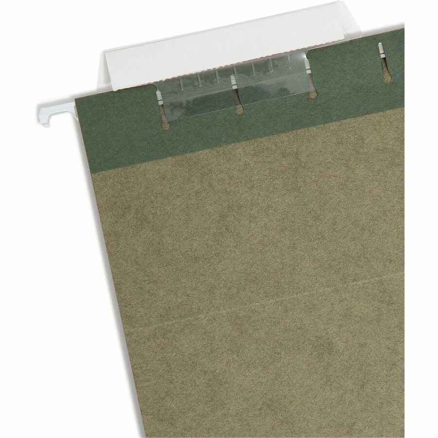 8 1/2" x 14" - Top Tab Location - Assorted Tab Position - 11 pt. - Vinyl - Standard Green - 10% Recycled - 25 / Box