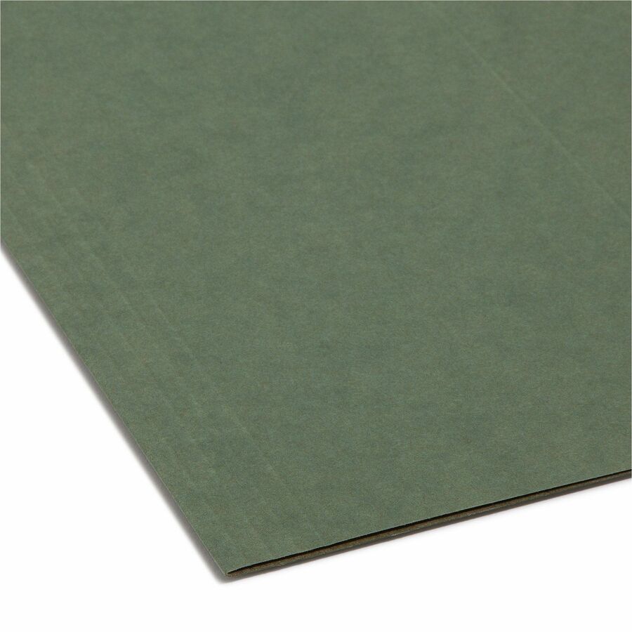 8 1/2" x 14" - Top Tab Location - Assorted Tab Position - 11 pt. - Vinyl - Standard Green - 10% Recycled - 25 / Box
