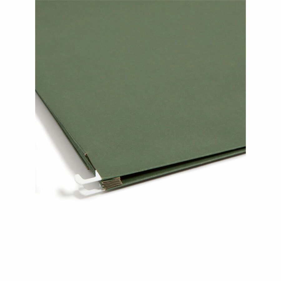 Smead Letter Recycled Hanging Folder - 8 1/2" x 11" - 3 1/2" Expansion - 11 pt. - Standard Green - 30% Recycled - 10 / Box