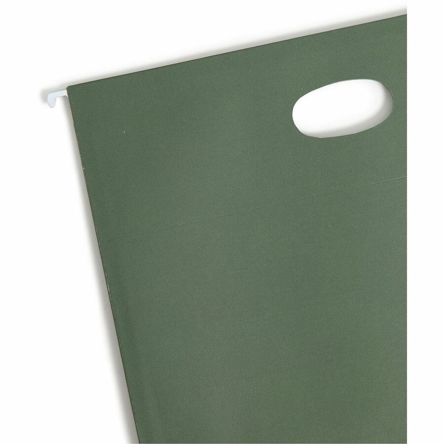 Smead Letter Recycled Hanging Folder - 8 1/2" x 11" - 3 1/2" Expansion - 11 pt. - Standard Green - 30% Recycled - 10 / Box