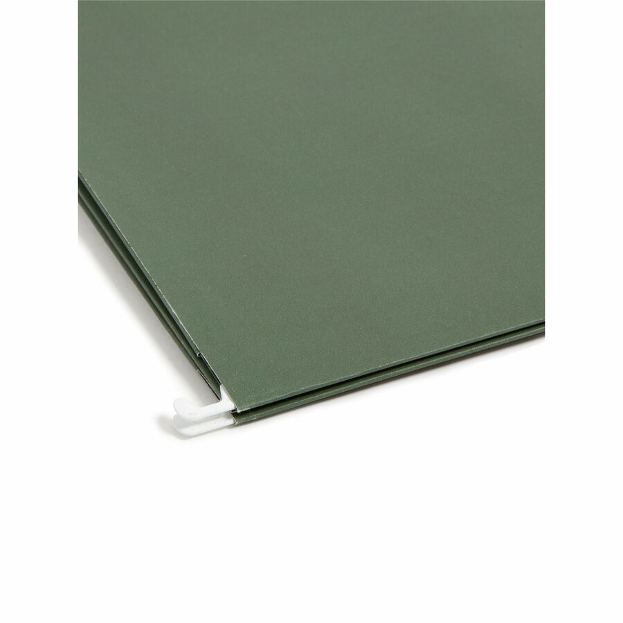 Smead Legal Recycled Hanging Folder - 8 1/2" x 14" - 1 3/4" Expansion - 11 pt. - Standard Green - 30% Recycled - 25 / Box