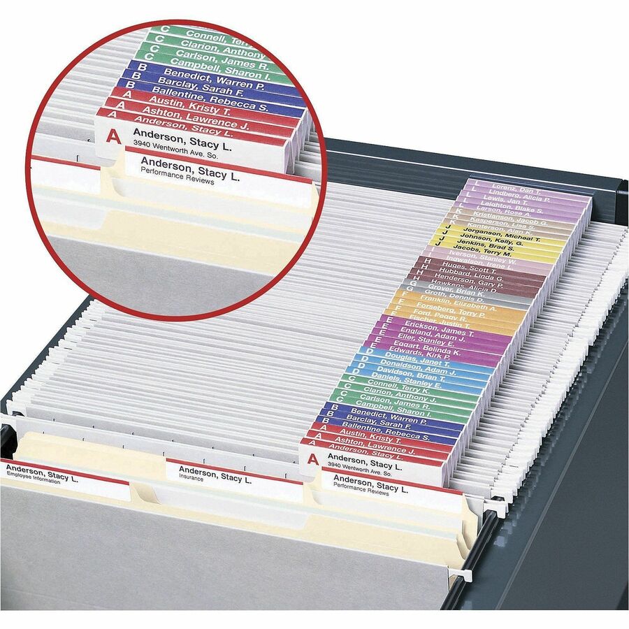 1.25" Tab Height x 3.50" Tab Width - 1 Box