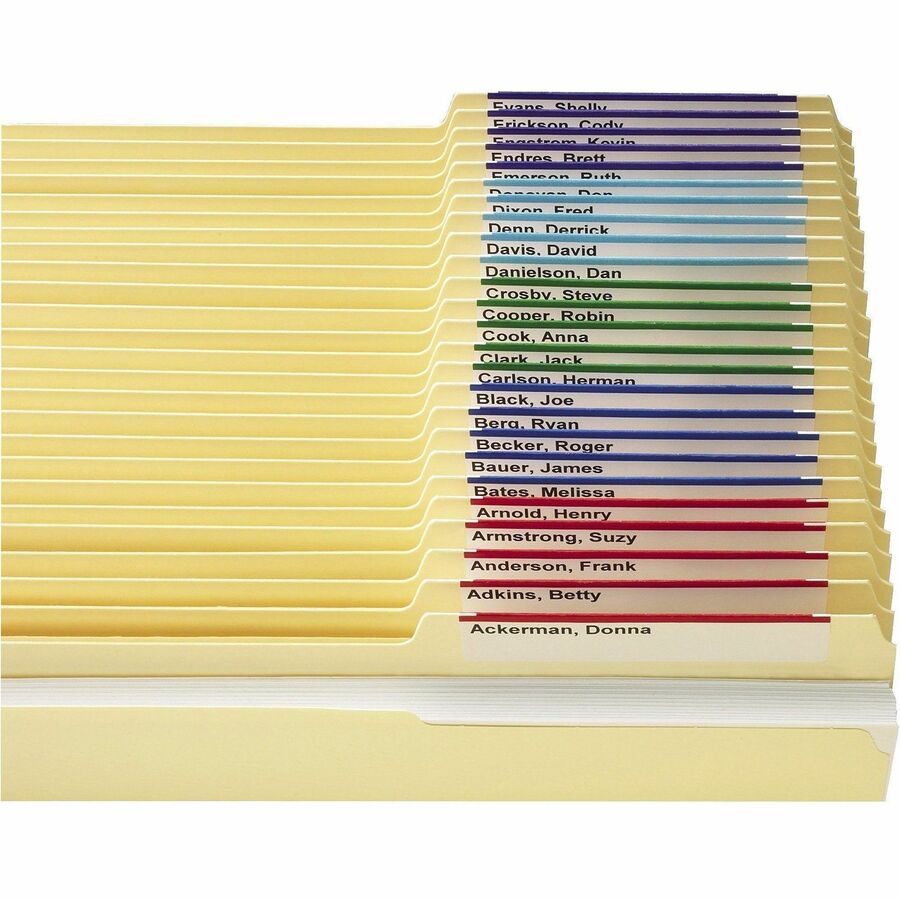 1.25" Tab Height x 3.50" Tab Width - 1 Box
