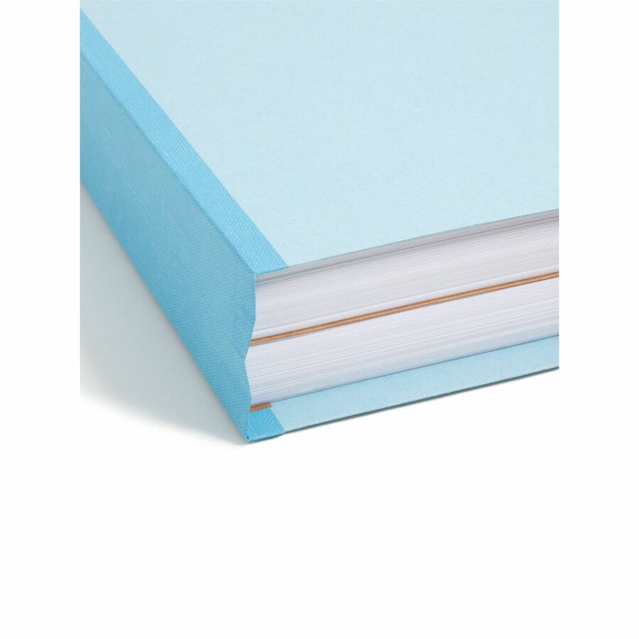 Smead FasTab Hanging Classification Folder, Letter Size, 2/5 Tab Right of Center, 2" Expansion, 2 Fasteners, 1 Divider, Pressboard, Blue, 100% Recycled, 1 Each