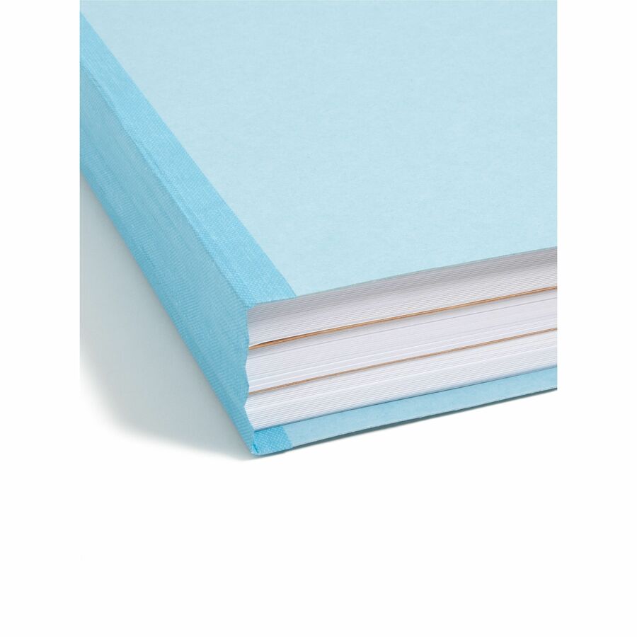 Smead FasTab Hanging Classification Folder, Letter Size, 2/5 Tab Right of Center, 2" Expansion, 2 Fasteners, 2 Dividers, 25 pt. Pressboard, Blue, 100% Recycled, 1 Each