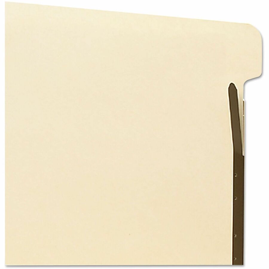 Smead Self-Adhesive Folder Dividers with Twin-Prong Fastener - For Letter 8 1/2" x 11" Sheet - Manila - Manila - 25 / Pack
