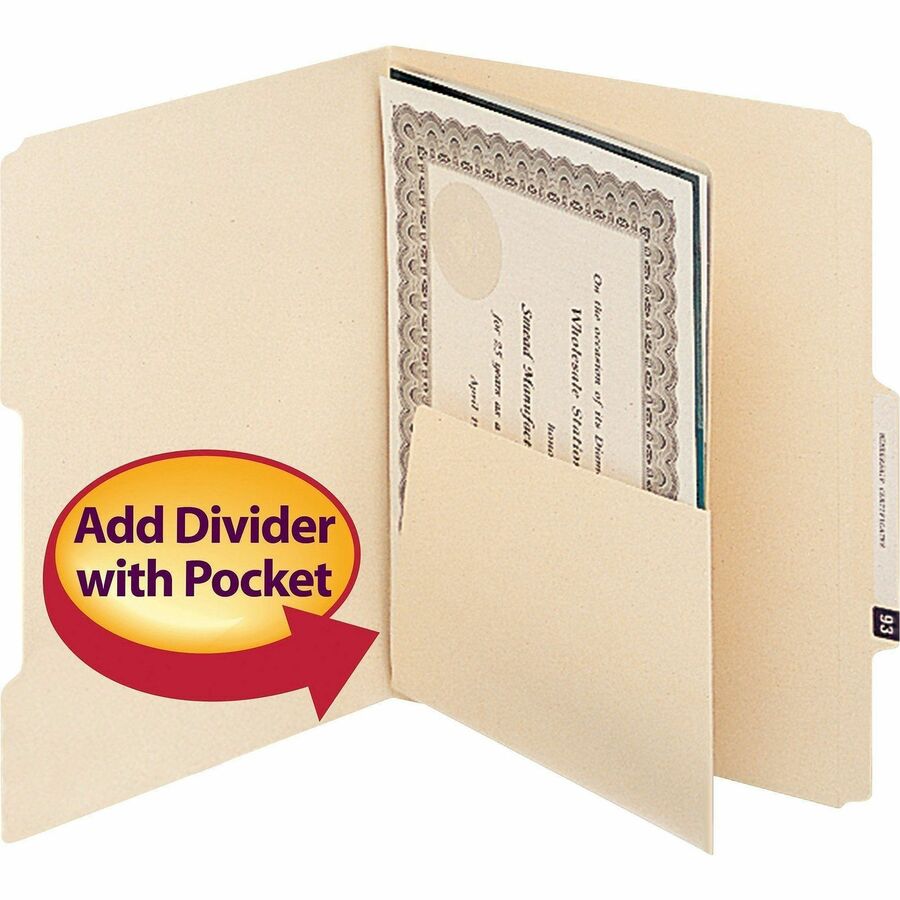 For Letter 8 1/2" x 11" Sheet - Manila - 25 / Pack
