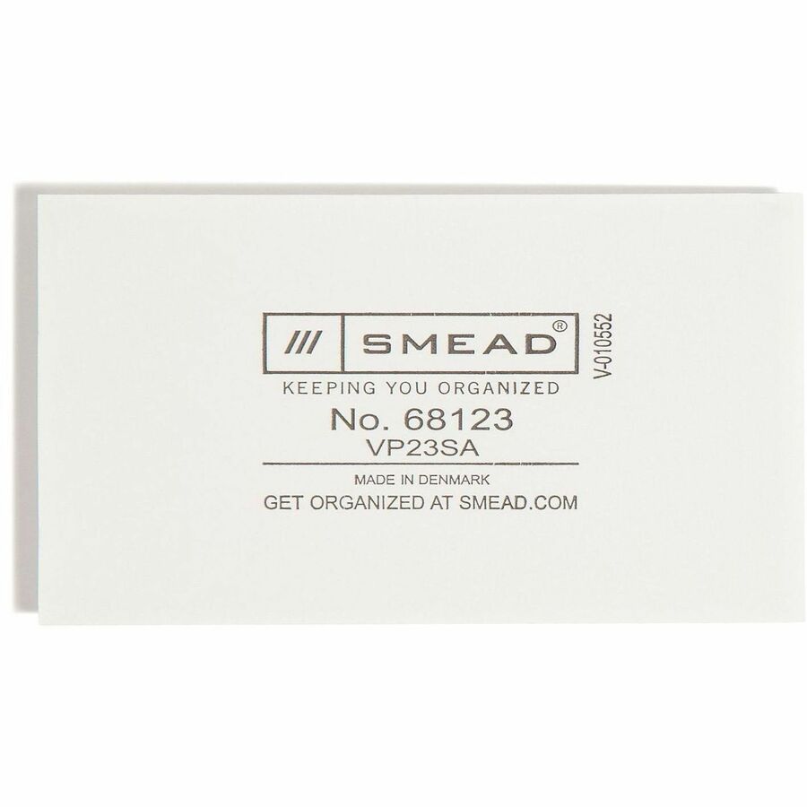 Smead Self-Adhesive Pockets - 3" Length - Clear - Poly - 100 / Box