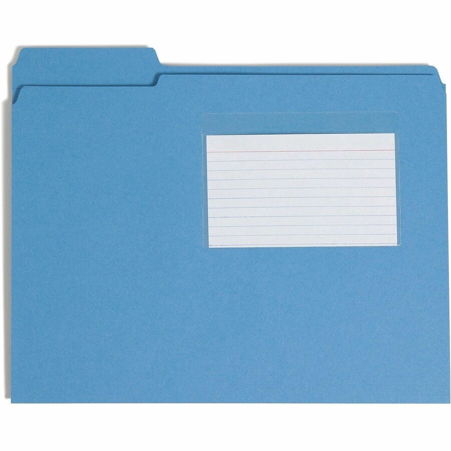 Smead Self-Adhesive Pockets - For 5 5/16" x 3 5/8" Sheet - Clear - Poly - 100 / Box