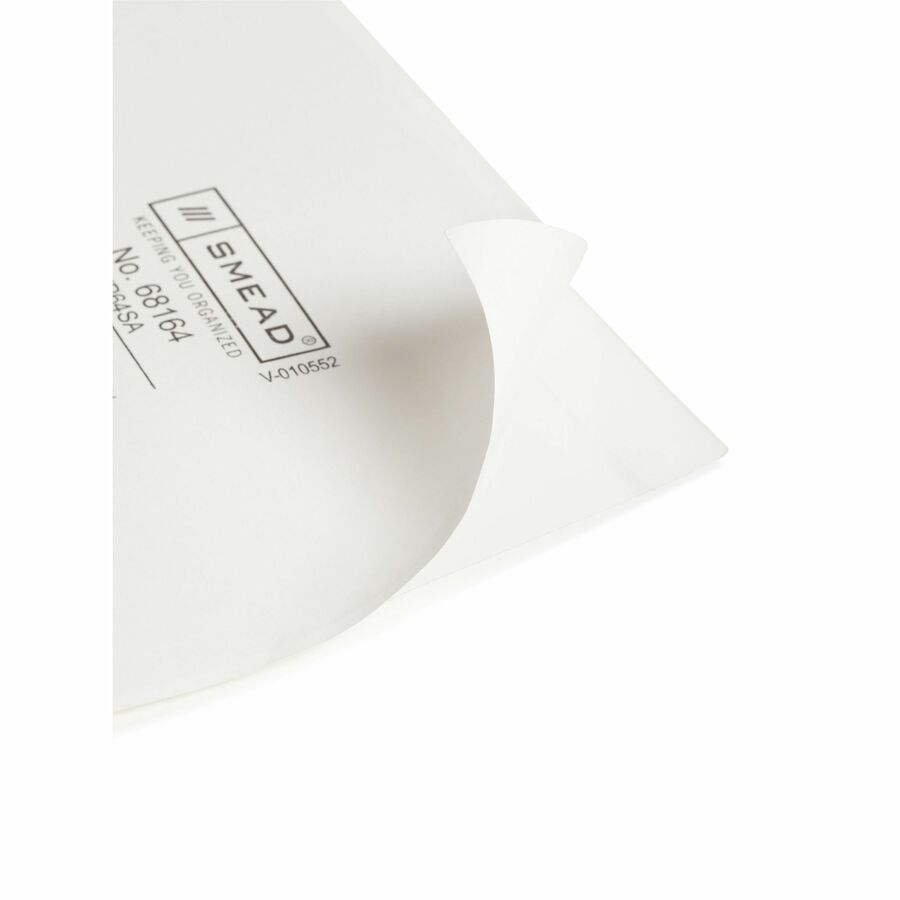 Smead Self-Adhesive Pockets - For 6 1/4" x 4 9/16" Sheet - Clear - Poly - 100 / Box