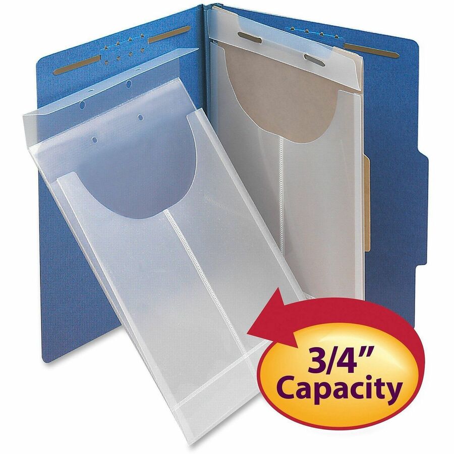 Smead Legal, Letter File Jacket - 8 1/2" x 14" , 8 1/2" x 11" - 3/4" Expansion - Polypropylene - Clear - 24 / Box