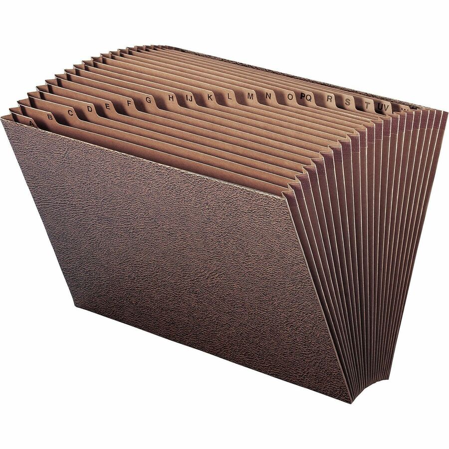 Smead TUFF Legal Recycled Expanding File - 8 1/2" x 14" - 7/8" Expansion - 21 Pocket(s) - Redrope - Tear Resistant, Reinforced Gusset - 30% Recycled - 1 Each