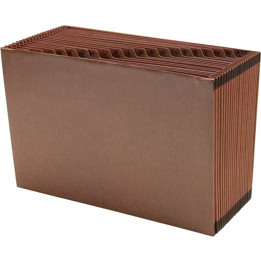 Smead TUFF Legal Recycled Expanding File - 8 1/2" x 14" - 7/8" Expansion - 21 Pocket(s) - Redrope - Tear Resistant, Reinforced Gusset - 30% Recycled - 1 Each